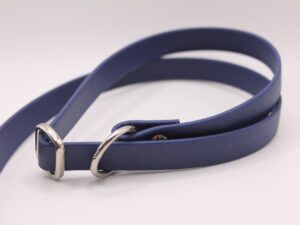 Biothane® Retrieverleine ‚Agility Run‘ Marineblau 16mm silberner Beschlag Leinenbild