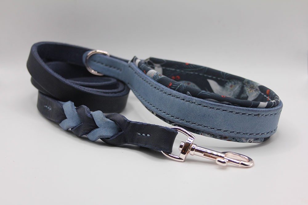 Fettleder Leine 'Colorcore'