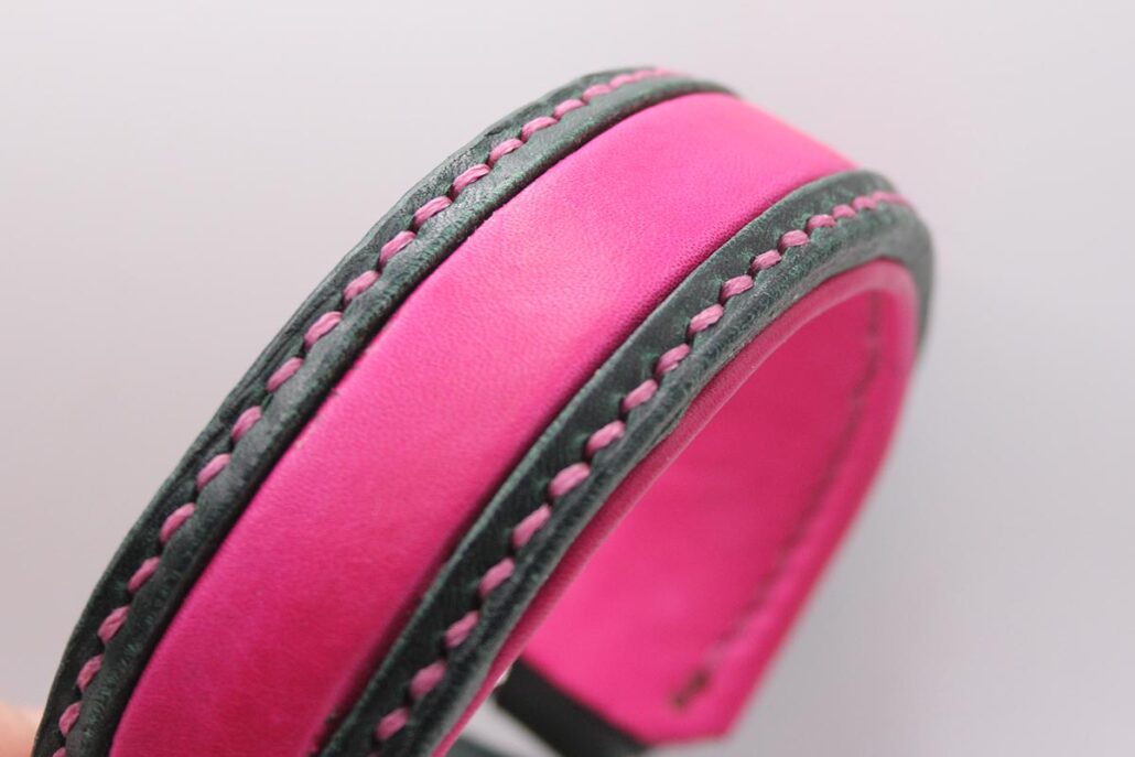 Premiumleder-Halsaband 'Velvet Ember'