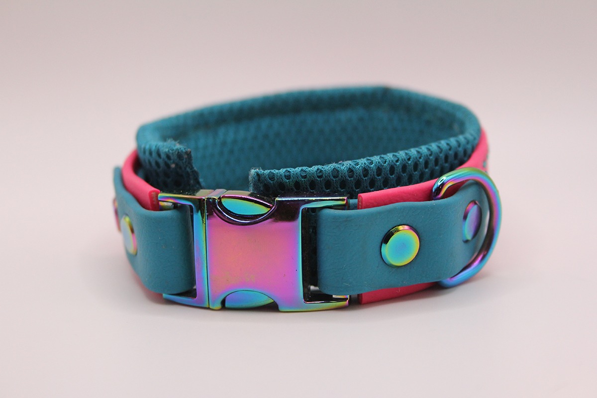 Biothane®-Halsband 'BreezeFit‘ – mit AirMesh – wasserfest & leicht