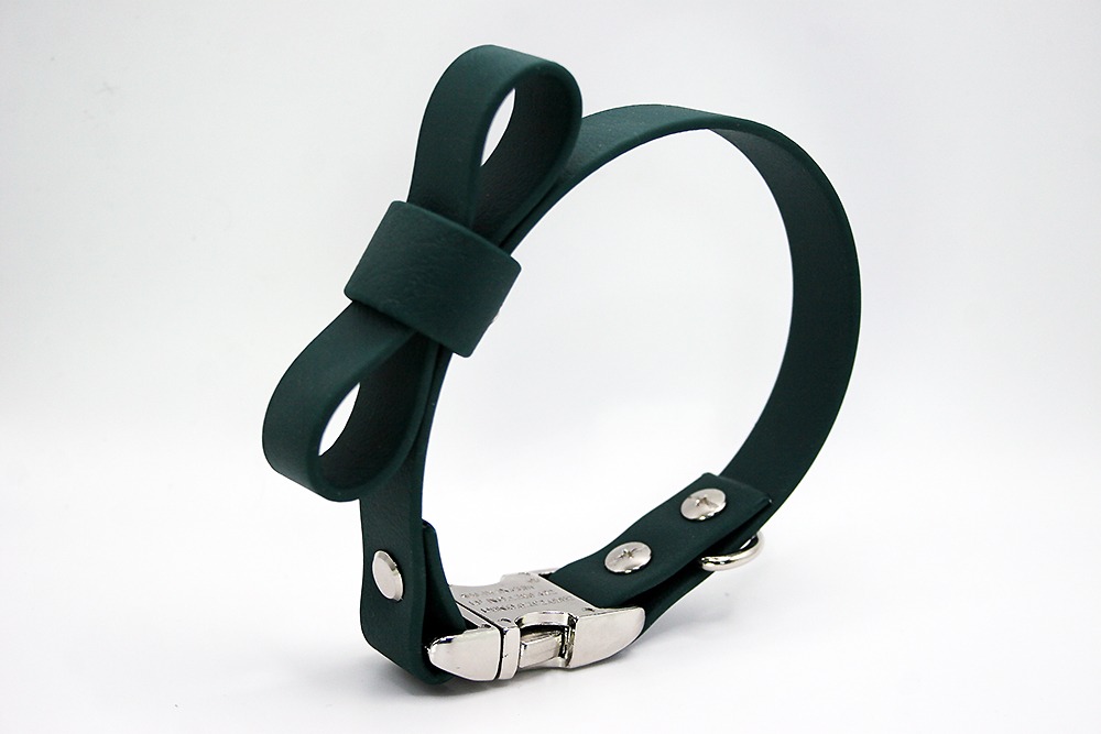 Biothane®-Halsband 'Tigerlily Pure' – mit Schleife