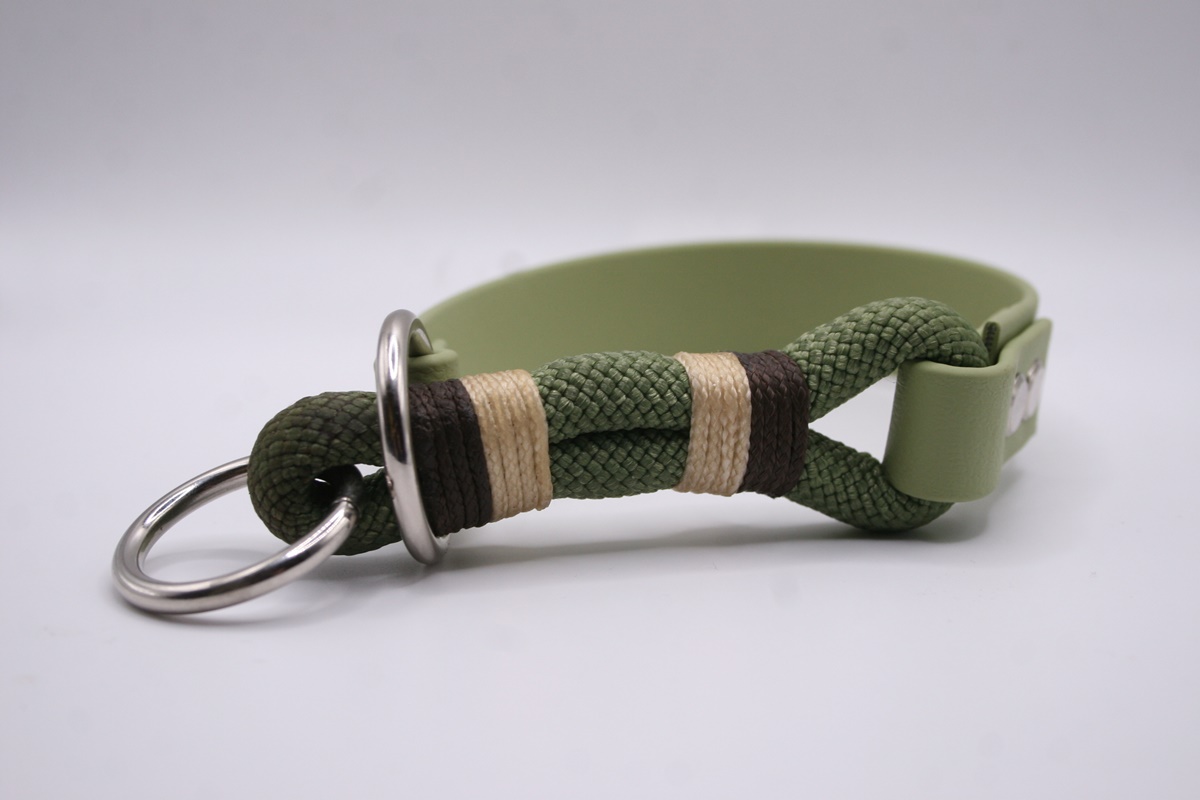 Biothane®-Halsband 'Seastride' – Zugstopp mit Tau-Steg – funktional & maritim