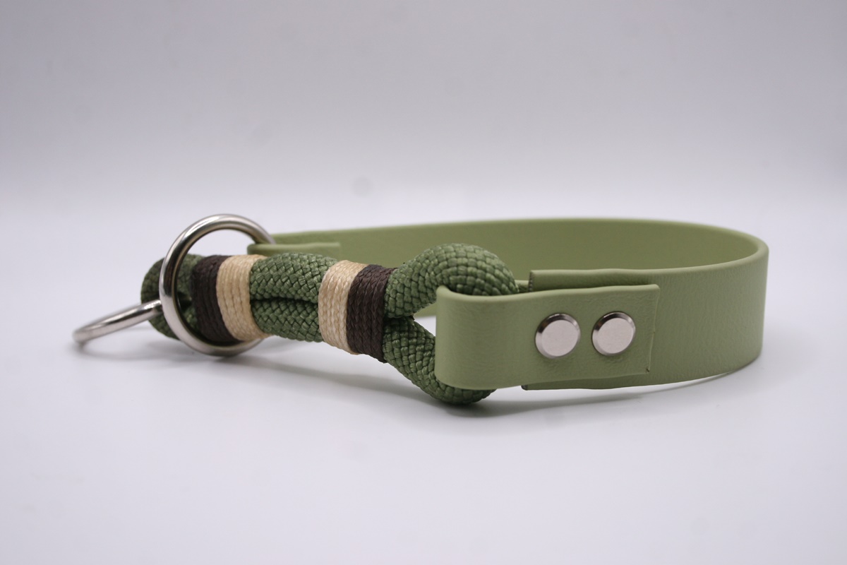 Biothane®-Halsband 'Seastride' – Zugstopp mit Tau-Steg – funktional & maritim