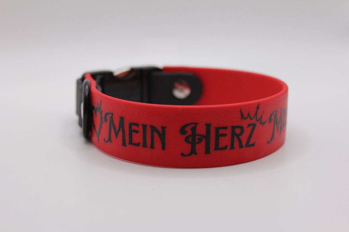 Biothane®-Halsband 'Mein Herz. Mein Spiel.' – Lost in Wonderland Kollektion